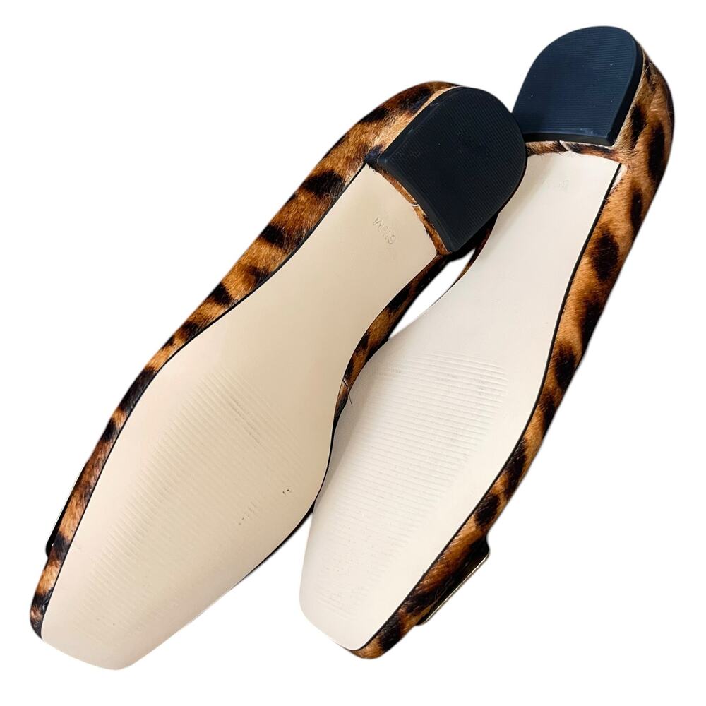 Talbots Sutton Buckle Flats Square Toe Leopard - Picture 10 of 10